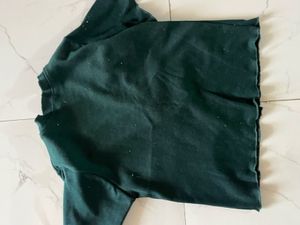 Green Button-Up Top