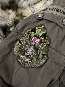 ASK Military Fur Hooded Long Jacket