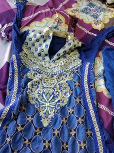Elegant Blue Embroidered Kurta Set