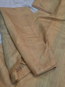 Khadi Cotton Combo With Green Rayon Suit