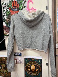 Cute And Hot  Semi Crop Hoodie