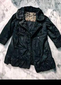 Chic Black Ruffled Jacket