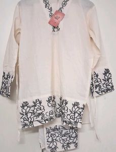 Embroidered ethnic Coord set