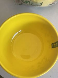 Yellow Melamine Serving Bowl
