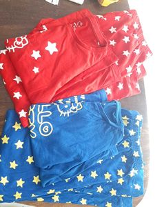 Cute Star Print Pajama Sets for girls