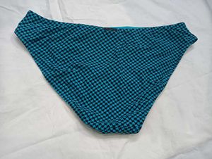 Teal &amp; Black 🔥Houndstooth Bikini Bottom