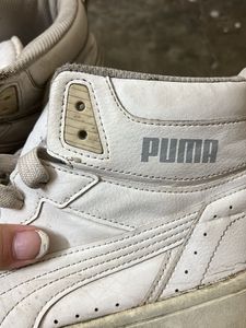 White Puma High-Top Sneakers