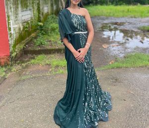 Stunning Sequined Ethnic Gown