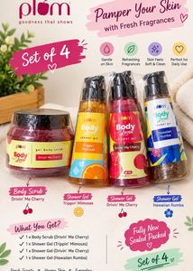 Plum Body Lovin' Shower Gel & Scrub Set