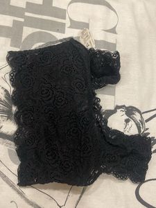 Elegant Black Lace Bralette