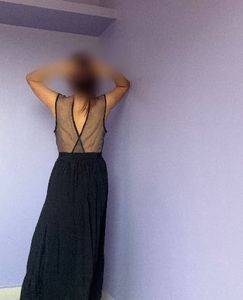🖤Elegant Black V-Neck Maxi Dress