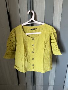 Green Shifli Sleeve Top