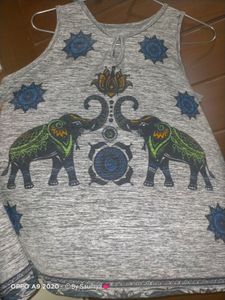 Grey Elephant Top