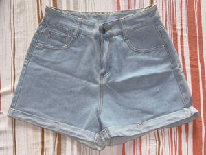 Light Wash Denim Shorts