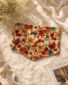 Vintage digital printed V-hem tube top
