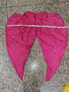 yellow frock  and  pink dhoti salwar