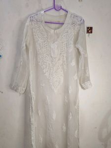 Lucknowi Chickens Kari Georgette Kurti