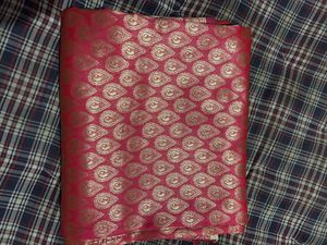 Gorgeous Pink Brocade Silk Saree