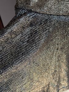Shimmering Gold Peplum Top
