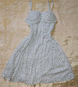 Cute Floral Print Mini Dress
