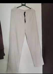 combo Cream Relaxed Fit Drawstring Pants