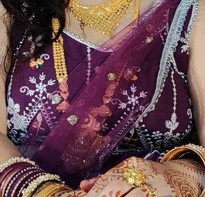 Beautiful Partywear Purple Lehnga
