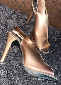 Golden  High Heels