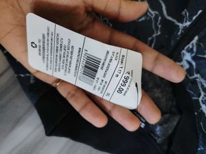 Stylish Marble Print Bomber Jacket