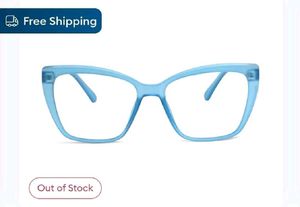 Eyemyeye Nerdlane Blue Full Frame Cat Eye Glasses