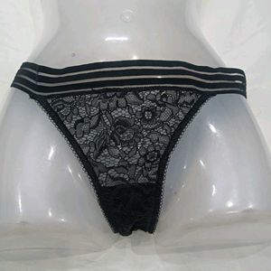 🪔 Black Lace Thong Panty