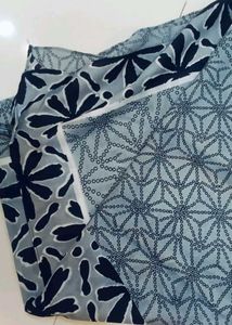 Stylish Grey Floral Print Dupatta