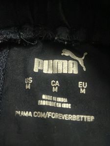 Puma Navy &amp; Yellow Track Pants