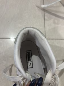 Puma White Mid-Top Sneakers