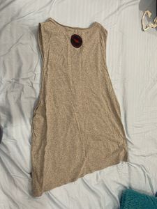 Gray Sleeveless Tank Top