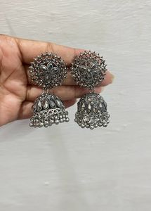Oxidised Jhumkas