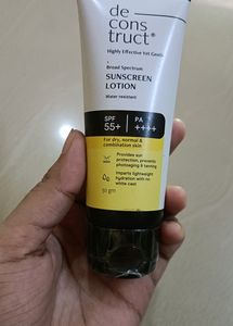 Deconstruct Sunscreen Lotion With spf 55 And P++++