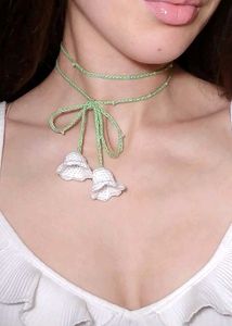 Charming Crochet Flower Choker