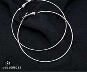 Chic Silver Hoop Earrings