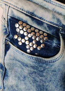 ELLE Washed Slim Jeans In 30inch Waist