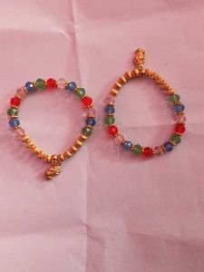 Colorful Beaded Bracelet Set pack of 2