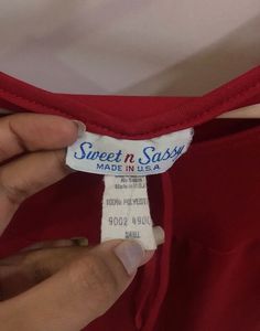 Valentine Red Puffy Sleeves Top For Women
