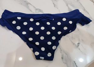 Cute Blue Polka Dot Bikini Bottom