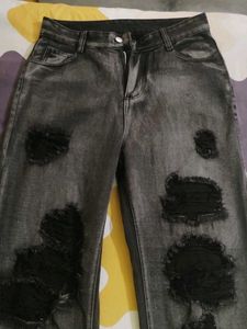 Grey Ripped Jeans