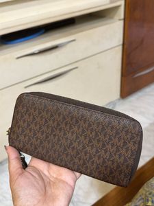 Designer Print Zip-Around Wallet