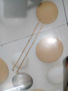 Elegant Gold Anklet with Stones