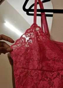 Pink Lace Cami Top