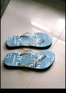 used Miniso Blue Flip-flops