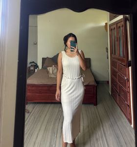 Ribbed Knit Maxi Dress. never worn