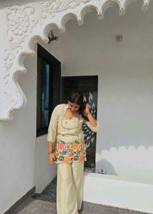 Elegant Embroidered Kurta Palazzo Set