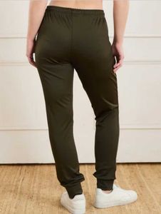Olive Typographic placement print Joggers